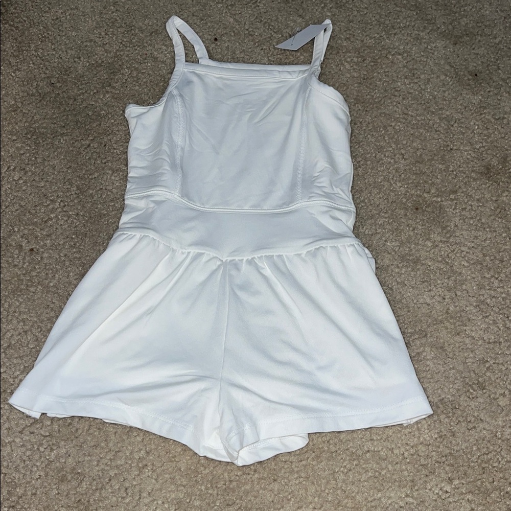 NWT! Crewcuts Active White Romper